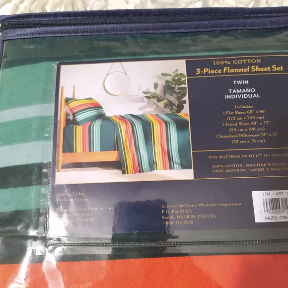 Pendleton twin sheets set, flannel. - Picture 6 of 8